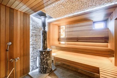 luxury home sauna