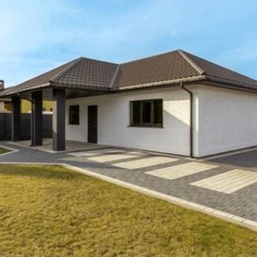 modern backyard guest house